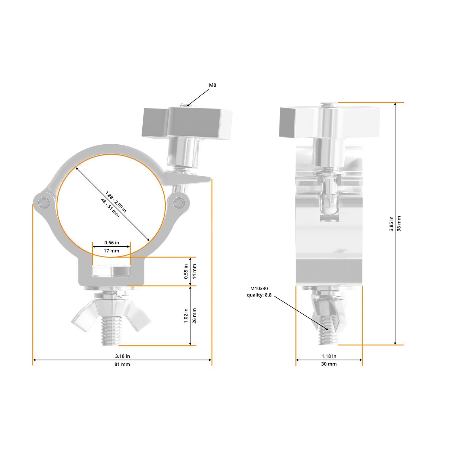Swift Eventverleih Global Truss Klemmen 50mm